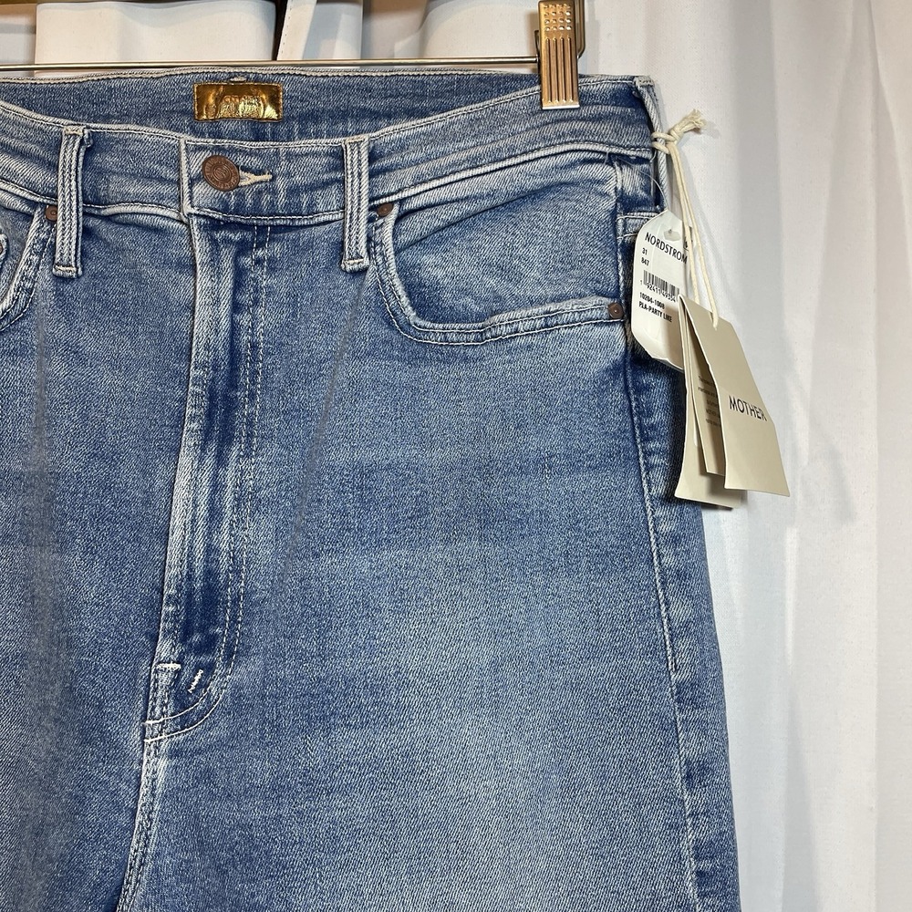 MOTHER HIGH WAISTED RIDER‎ ANKLE FRAY Color PARTY LIKE A PIRATE SIZE 31 NWT